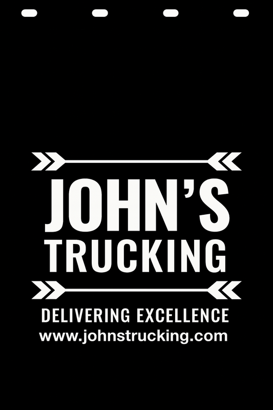 Custom Semi-Truck, Work Truck, Box Truck Mud Flap | Create Your Own Mud Flaps | Add Your Own Logo Or Text | Custom Mud Flap Template Designs v210