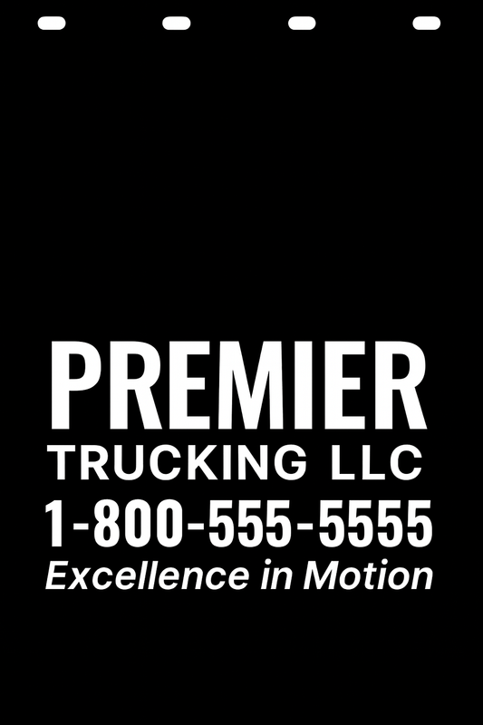 Custom Semi-Truck, Work Truck, Box Truck Mud Flap | Create Your Own Mud Flaps | Add Your Own Logo Or Text | Custom Mud Flap Template Designs v217