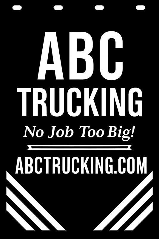 Custom Semi-Truck, Work Truck, Box Truck Mud Flap | Create Your Own Mud Flaps | Add Your Own Logo Or Text | Custom Mud Flap Template Designs v220
