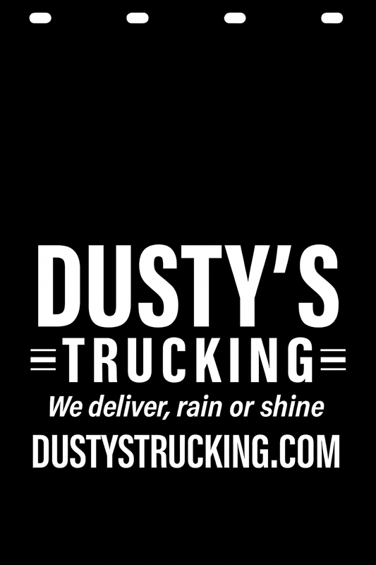 Custom Semi-Truck, Work Truck, Box Truck Mud Flap | Create Your Own Mud Flaps | Add Your Own Logo Or Text | Custom Mud Flap Template Designs v223