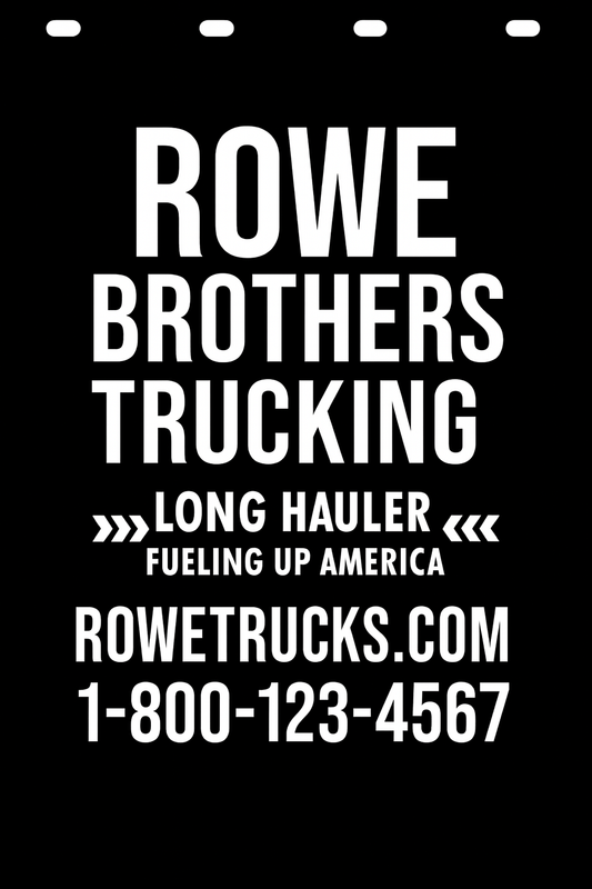 Custom Semi-Truck, Work Truck, Box Truck Mud Flap | Create Your Own Mud Flaps | Add Your Own Logo Or Text | Custom Mud Flap Template Designs v242