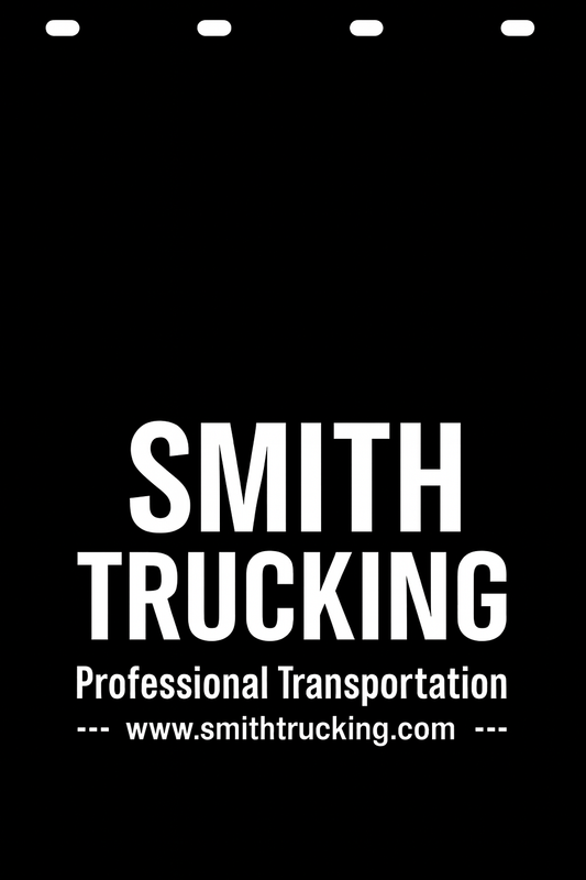 Custom Semi-Truck, Work Truck, Box Truck Mud Flap | Create Your Own Mud Flaps | Add Your Own Logo Or Text | Custom Mud Flap Template Designs v246