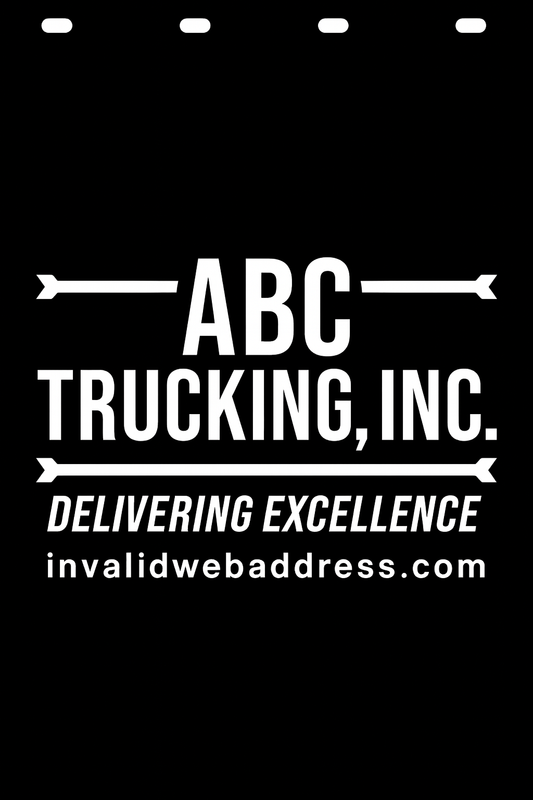 Custom Semi-Truck, Work Truck, Box Truck Mud Flap | Create Your Own Mud Flaps | Add Your Own Logo Or Text | Custom Mud Flap Template Designs v250