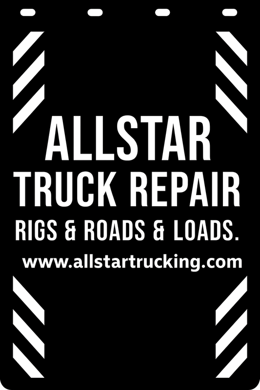 Custom Semi-Truck, Work Truck, Box Truck Mud Flap | Create Your Own Mud Flaps | Add Your Own Logo Or Text | Custom Mud Flap Template Designs v251
