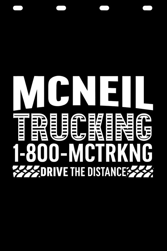 Custom Semi-Truck, Work Truck, Box Truck Mud Flap | Create Your Own Mud Flaps | Add Your Own Logo Or Text | Custom Mud Flap Template Designs v252