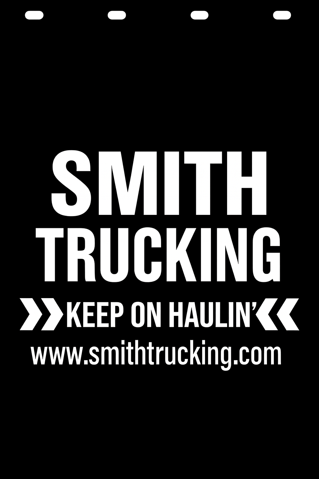Custom Semi-Truck, Work Truck, Box Truck Mud Flap | Create Your Own Mud Flaps | Add Your Own Logo Or Text | Custom Mud Flap Template Designs v264
