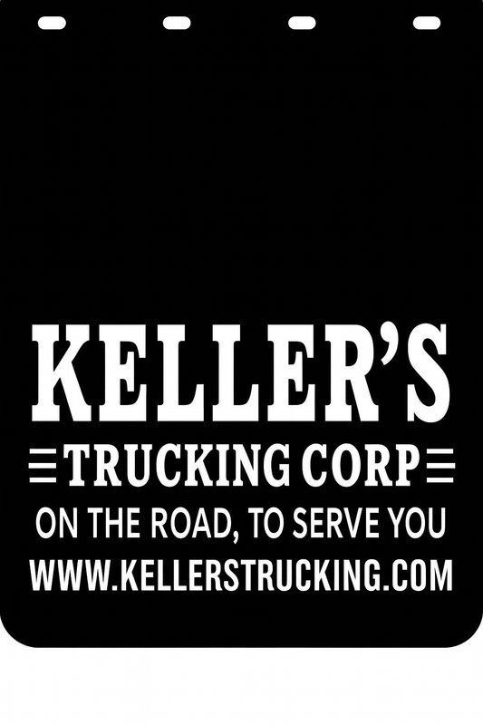 Custom Semi-Truck, Work Truck, Box Truck Mud Flap | Create Your Own Mud Flaps | Add Your Own Logo Or Text | Custom Mud Flap Template Designs v266