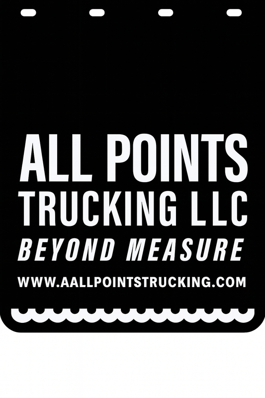 Custom Semi-Truck, Work Truck, Box Truck Mud Flap | Create Your Own Mud Flaps | Add Your Own Logo Or Text | Custom Mud Flap Template Designs v270