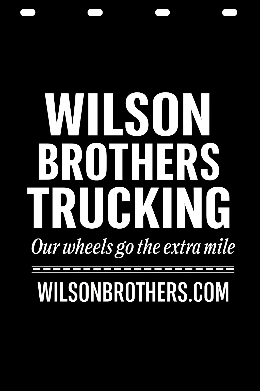 Custom Semi-Truck, Work Truck, Box Truck Mud Flap | Create Your Own Mud Flaps | Add Your Own Logo Or Text | Custom Mud Flap Template Designs v273