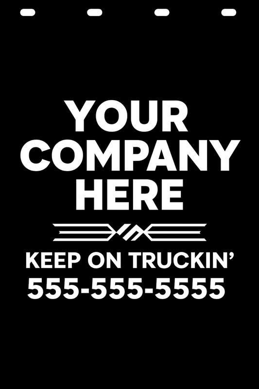 Custom Semi-Truck, Work Truck, Box Truck Mud Flap | Create Your Own Mud Flaps | Add Your Own Logo Or Text | Custom Mud Flap Template Designs v278