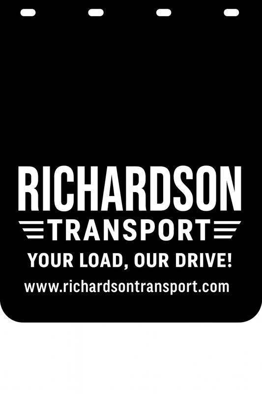 Custom Semi-Truck, Work Truck, Box Truck Mud Flap | Create Your Own Mud Flaps | Add Your Own Logo Or Text | Custom Mud Flap Template Designs v278