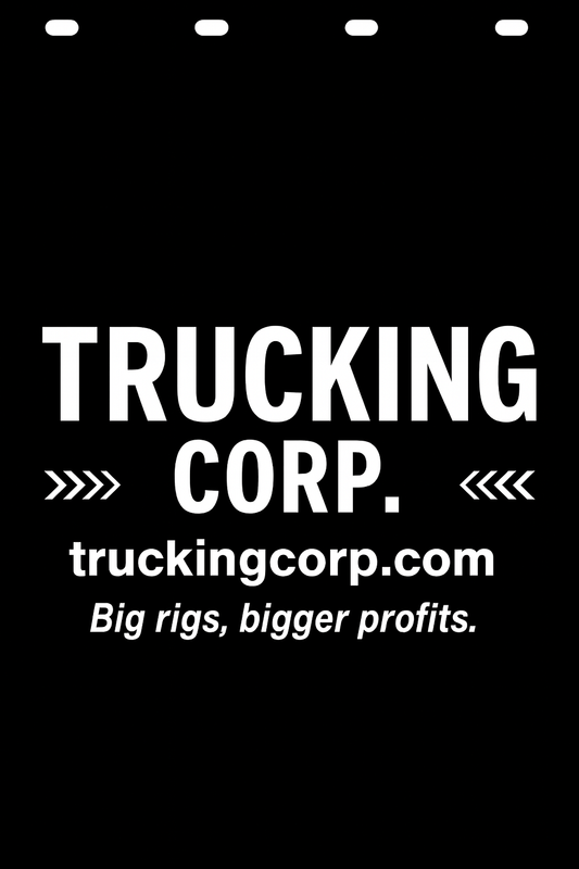 Custom Semi-Truck, Work Truck, Box Truck Mud Flap | Create Your Own Mud Flaps | Add Your Own Logo Or Text | Custom Mud Flap Template Designs v278