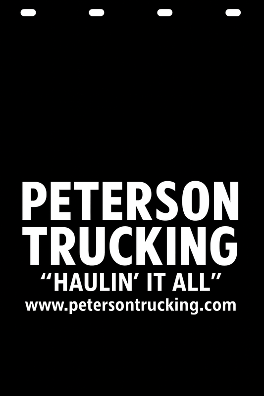 Custom Semi-Truck, Work Truck, Box Truck Mud Flap | Create Your Own Mud Flaps | Add Your Own Logo Or Text | Custom Mud Flap Template Designs v278