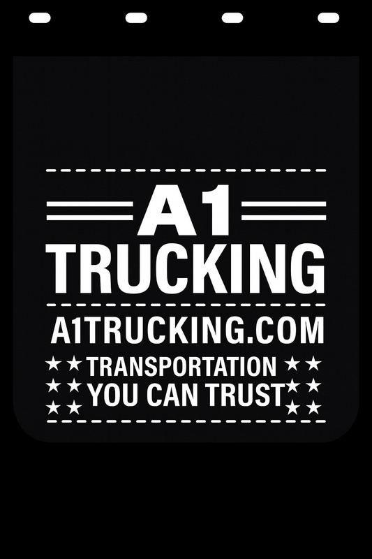 Custom Semi-Truck, Work Truck, Box Truck Mud Flap | Create Your Own Mud Flaps | Add Your Own Logo Or Text | Custom Mud Flap Template Designs v278