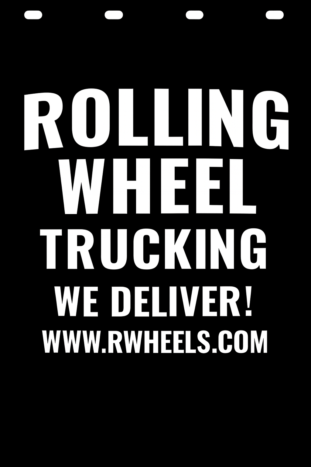 Custom Semi-Truck, Work Truck, Box Truck Mud Flap | Create Your Own Mud Flaps | Add Your Own Logo Or Text | Custom Mud Flap Template Designs v278