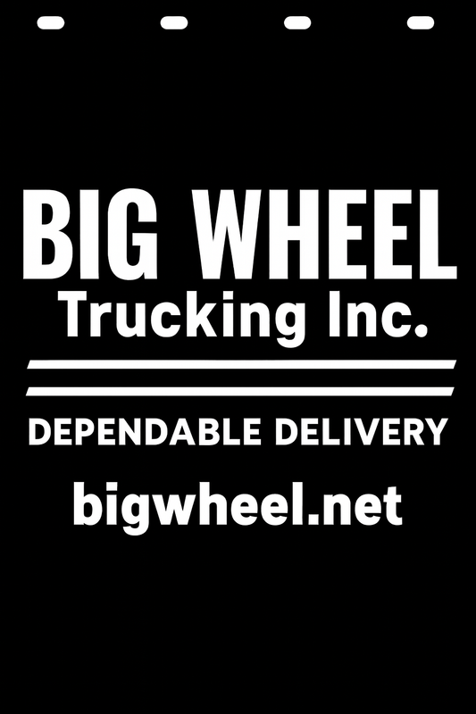 Custom Semi-Truck, Work Truck, Box Truck Mud Flap | Create Your Own Mud Flaps | Add Your Own Logo Or Text | Custom Mud Flap Template Designs v278