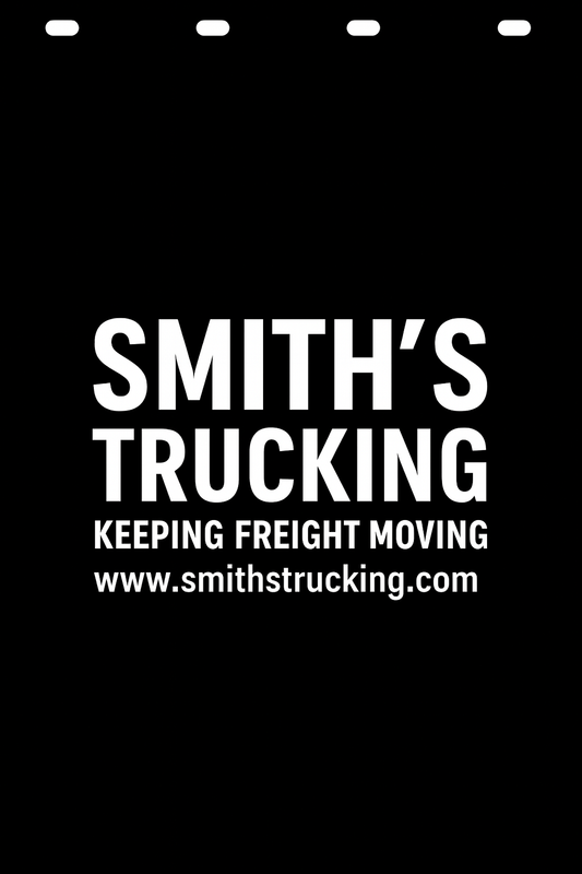 Custom Semi-Truck, Work Truck, Box Truck Mud Flap | Create Your Own Mud Flaps | Add Your Own Logo Or Text | Custom Mud Flap Template Designs v278