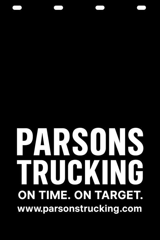 Custom Semi-Truck, Work Truck, Box Truck Mud Flap | Create Your Own Mud Flaps | Add Your Own Logo Or Text | Custom Mud Flap Template Designs v278