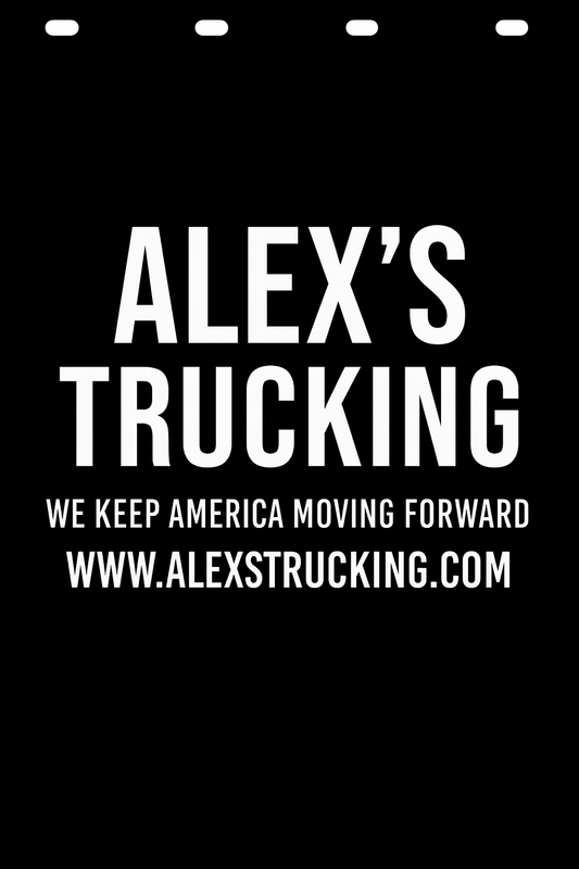 Custom Semi-Truck, Work Truck, Box Truck Mud Flap | Create Your Own Mud Flaps | Add Your Own Logo Or Text | Custom Mud Flap Template Designs v278