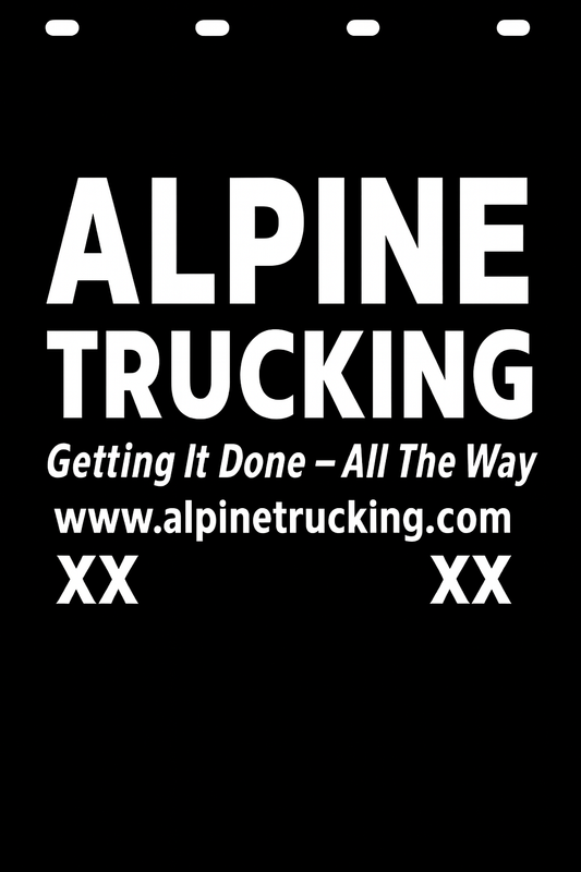 Custom Semi-Truck, Work Truck, Box Truck Mud Flap | Create Your Own Mud Flaps | Add Your Own Logo Or Text | Custom Mud Flap Template Designs v278
