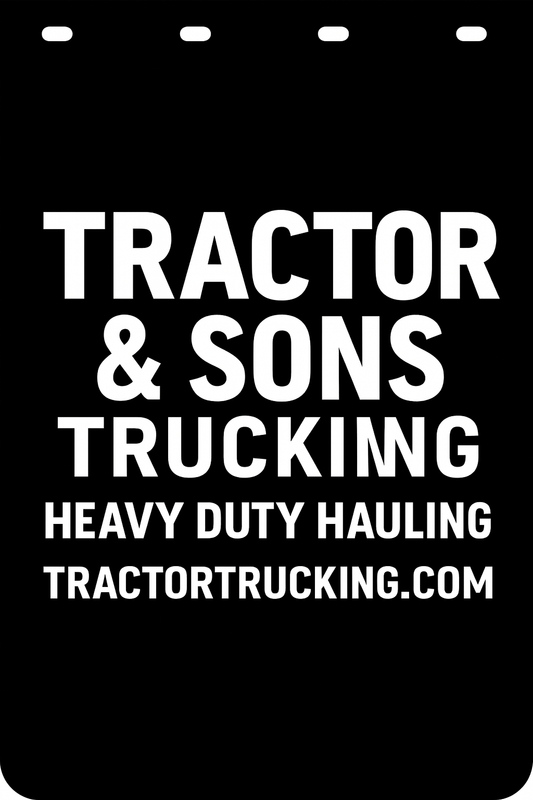Custom Semi-Truck, Work Truck, Box Truck Mud Flap | Create Your Own Mud Flaps | Add Your Own Logo Or Text | Custom Mud Flap Template Designs v278