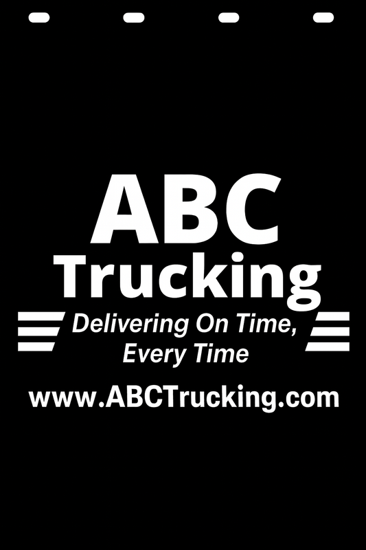 Custom Semi-Truck, Work Truck, Box Truck Mud Flap | Create Your Own Mud Flaps | Add Your Own Logo Or Text | Custom Mud Flap Template Designs v278