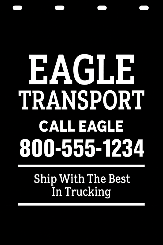 Custom Semi-Truck, Work Truck, Box Truck Mud Flap | Create Your Own Mud Flaps | Add Your Own Logo Or Text | Custom Mud Flap Template Designs v278