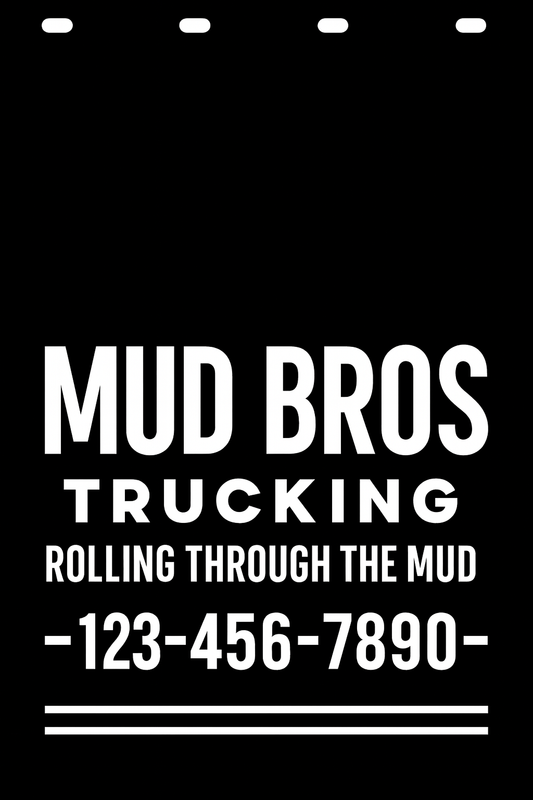 Custom Semi-Truck, Work Truck, Box Truck Mud Flap | Create Your Own Mud Flaps | Add Your Own Logo Or Text | Custom Mud Flap Template Designs v278