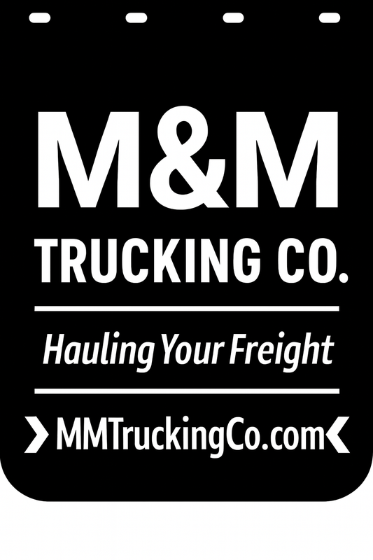 Custom Semi-Truck, Work Truck, Box Truck Mud Flap | Create Your Own Mud Flaps | Add Your Own Logo Or Text | Custom Mud Flap Template Designs v278