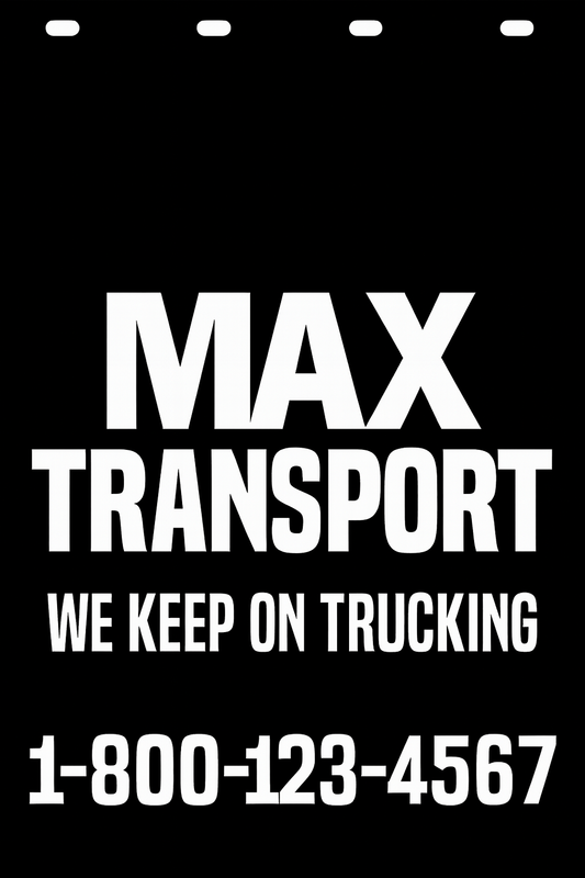 Custom Semi-Truck, Work Truck, Box Truck Mud Flap | Create Your Own Mud Flaps | Add Your Own Logo Or Text | Custom Mud Flap Template Designs v278