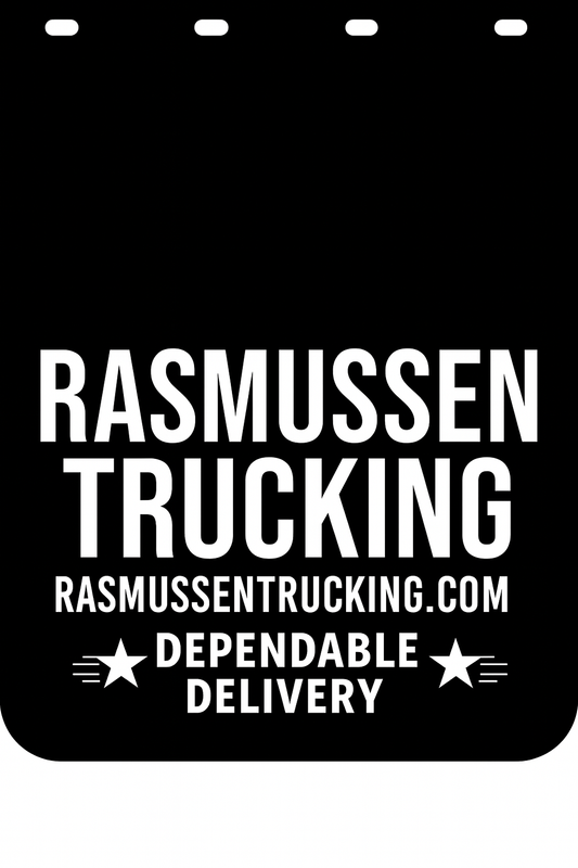 Custom Semi-Truck, Work Truck, Box Truck Mud Flap | Create Your Own Mud Flaps | Add Your Own Logo Or Text | Custom Mud Flap Template Designs v278