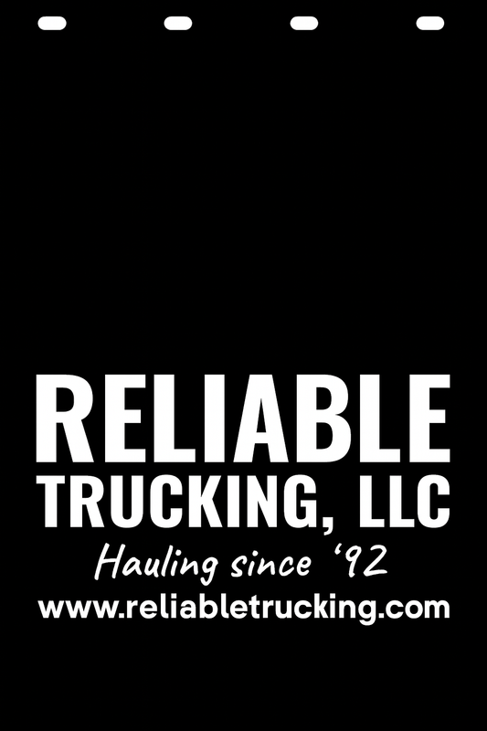 Custom Semi-Truck, Work Truck, Box Truck Mud Flap | Create Your Own Mud Flaps | Add Your Own Logo Or Text | Custom Mud Flap Template Designs v278