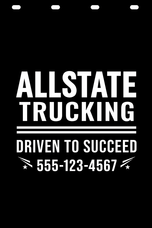 Custom Semi-Truck, Work Truck, Box Truck Mud Flap | Create Your Own Mud Flaps | Add Your Own Logo Or Text | Custom Mud Flap Template Designs v278