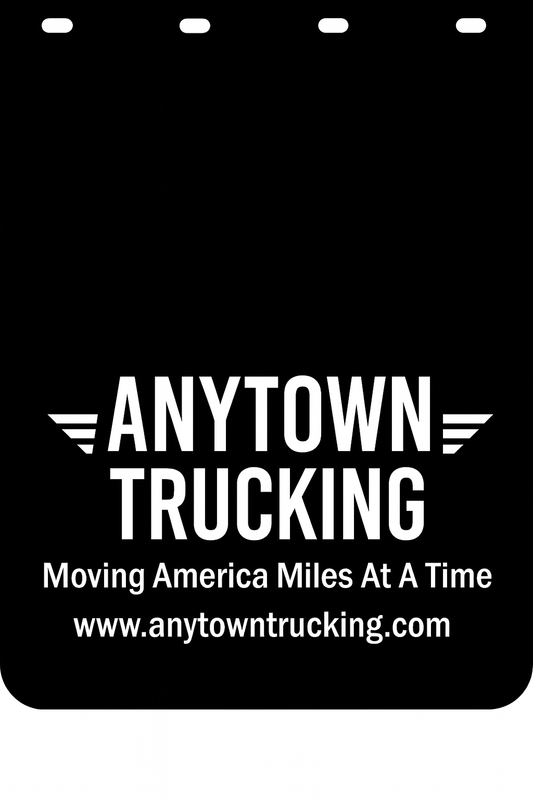 Custom Semi-Truck, Work Truck, Box Truck Mud Flap | Create Your Own Mud Flaps | Add Your Own Logo Or Text | Custom Mud Flap Template Designs v278