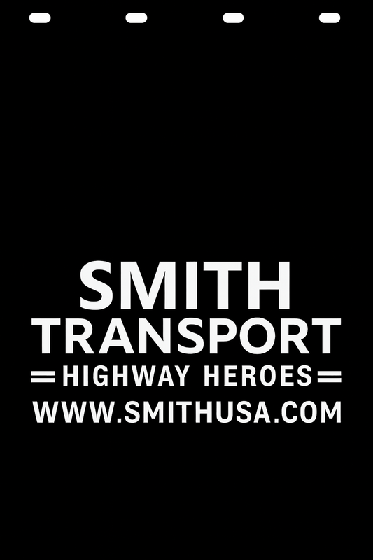 Custom Semi-Truck, Work Truck, Box Truck Mud Flap | Create Your Own Mud Flaps | Add Your Own Logo Or Text | Custom Mud Flap Template Designs v278