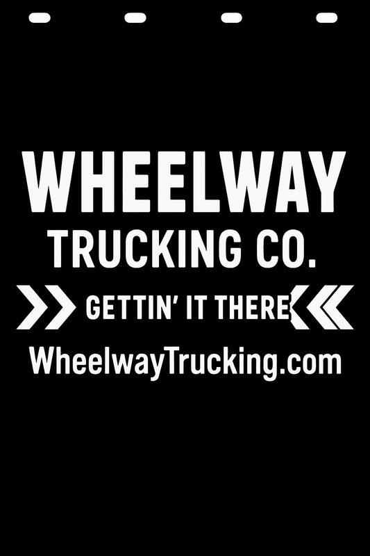 Custom Semi-Truck, Work Truck, Box Truck Mud Flap | Create Your Own Mud Flaps | Add Your Own Logo Or Text | Custom Mud Flap Template Designs v278