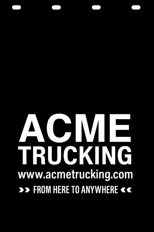 Custom Semi-Truck, Work Truck, Box Truck Mud Flap | Create Your Own Mud Flaps | Add Your Own Logo Or Text | Custom Mud Flap Template Designs v278