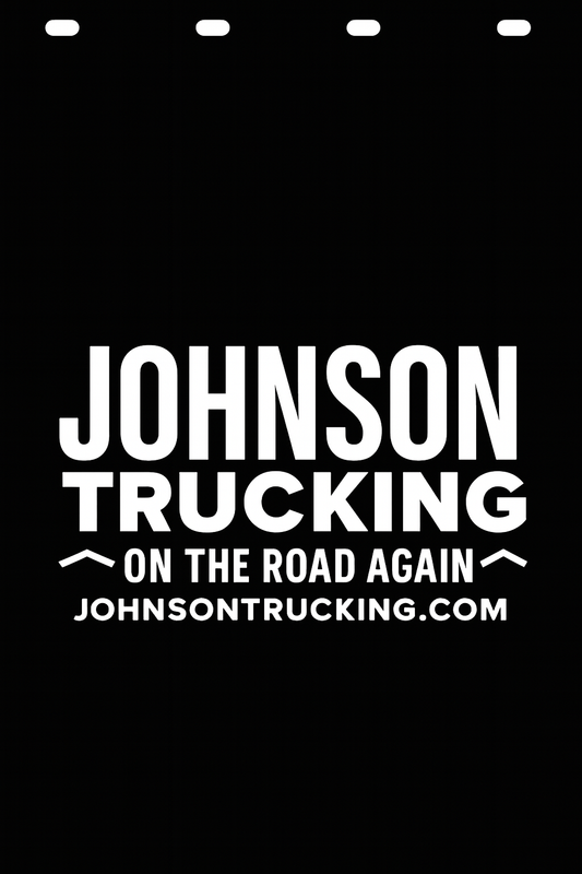 Custom Semi-Truck, Work Truck, Box Truck Mud Flap | Create Your Own Mud Flaps | Add Your Own Logo Or Text | Custom Mud Flap Template Designs v278