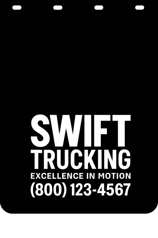 Custom Semi-Truck, Work Truck, Box Truck Mud Flap | Create Your Own Mud Flaps | Add Your Own Logo Or Text | Custom Mud Flap Template Designs v278