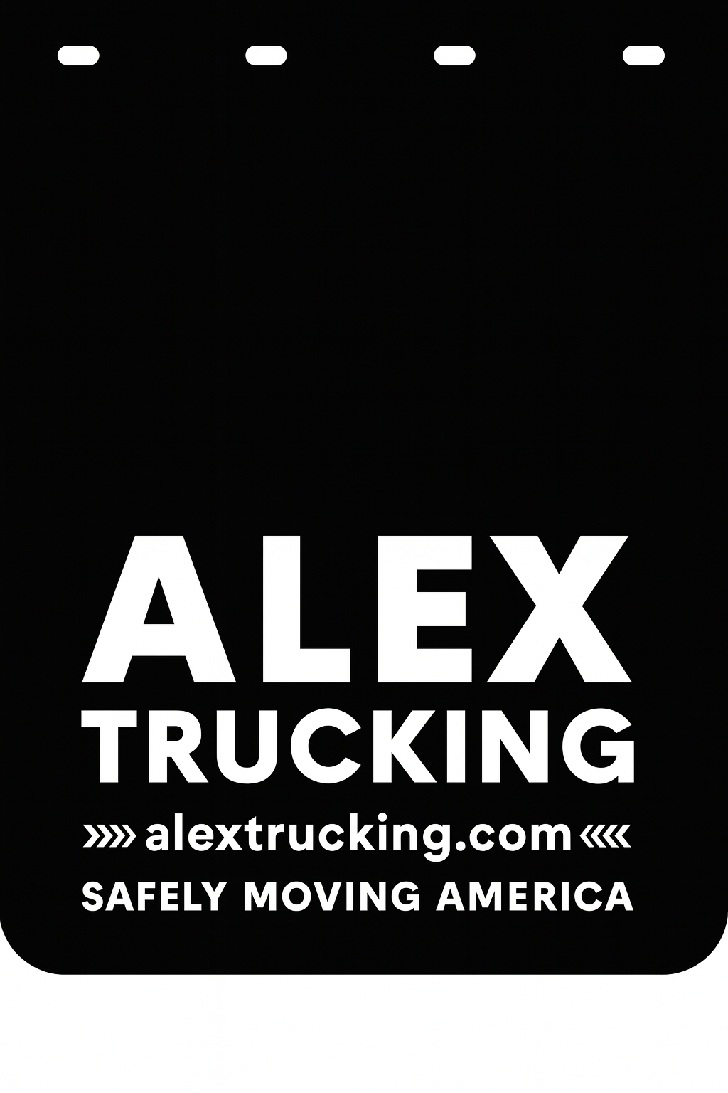 Custom Semi-Truck, Work Truck, Box Truck Mud Flap | Create Your Own Mud Flaps | Add Your Own Logo Or Text | Custom Mud Flap Template Designs v278