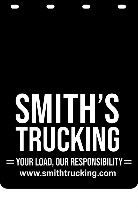 Custom Semi-Truck, Work Truck, Box Truck Mud Flap | Create Your Own Mud Flaps | Add Your Own Logo Or Text | Custom Mud Flap Template Designs v278