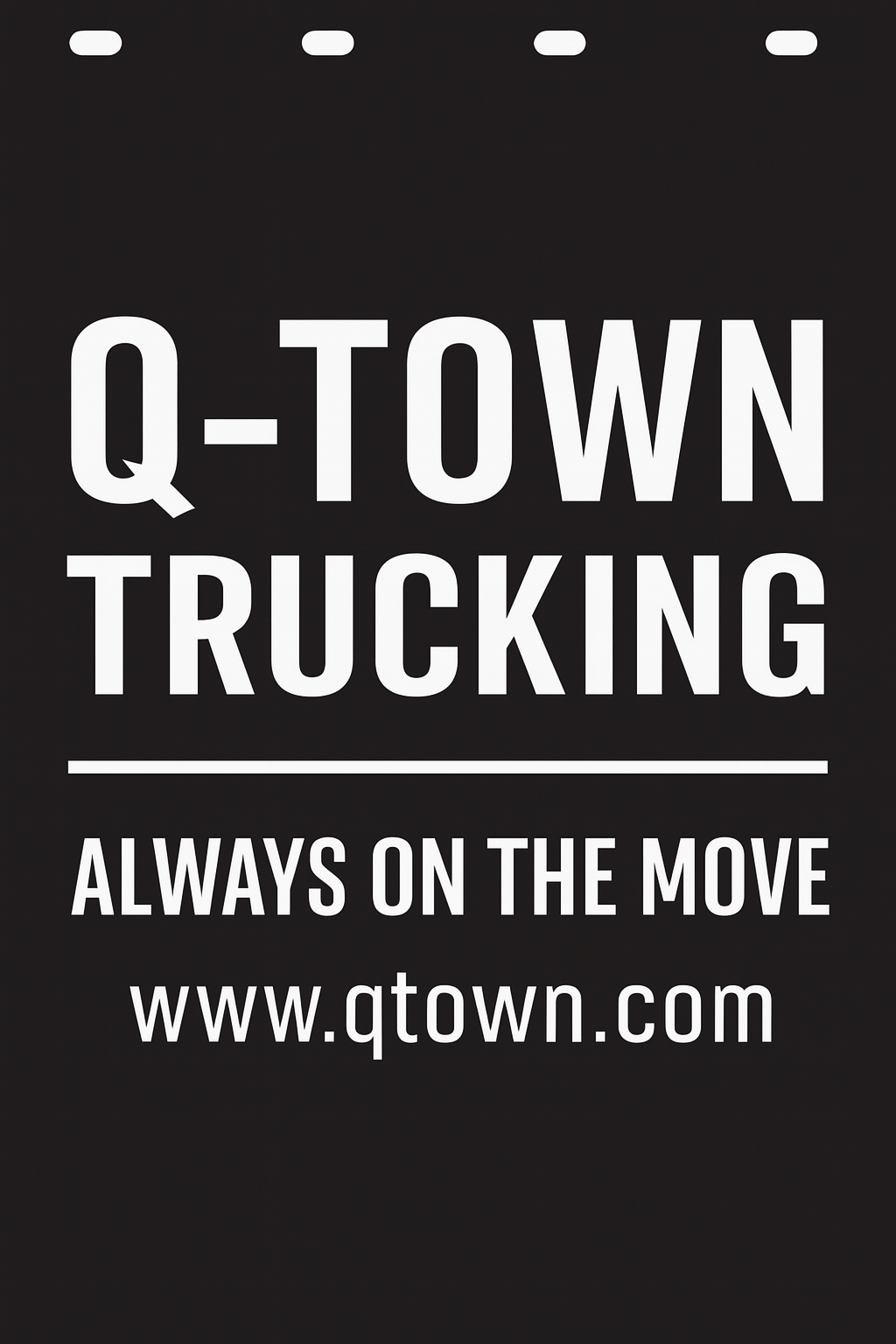 Custom Semi-Truck, Work Truck, Box Truck Mud Flap | Create Your Own Mud Flaps | Add Your Own Logo Or Text | Custom Mud Flap Template Designs v278