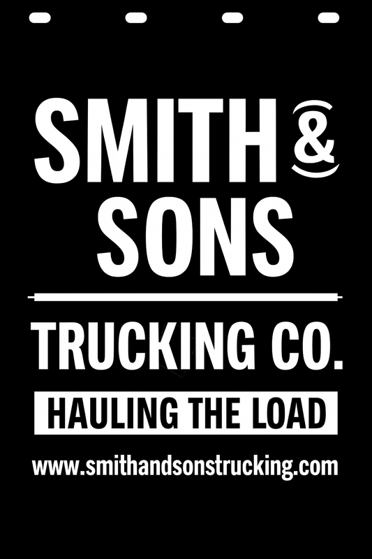 Custom Semi-Truck, Work Truck, Box Truck Mud Flap | Create Your Own Mud Flaps | Add Your Own Logo Or Text | Custom Mud Flap Template Designs v278