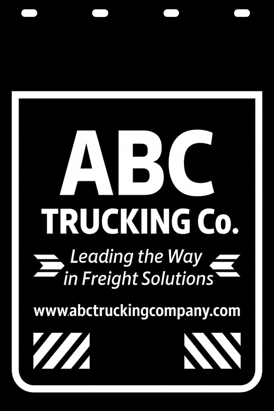 Custom Semi-Truck, Work Truck, Box Truck Mud Flap | Create Your Own Mud Flaps | Add Your Own Logo Or Text | Custom Mud Flap Template Designs v278
