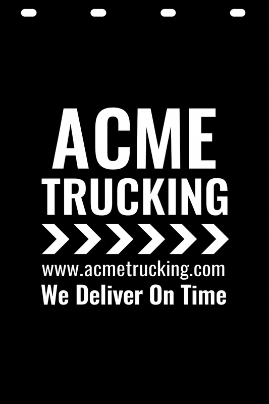 Custom Semi-Truck, Work Truck, Box Truck Mud Flap | Create Your Own Mud Flaps | Add Your Own Logo Or Text | Custom Mud Flap Template Designs v278