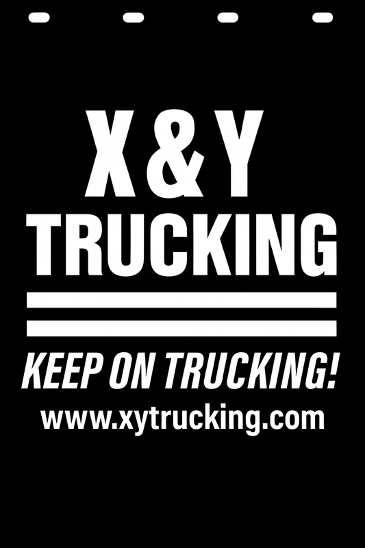 Custom Semi-Truck, Work Truck, Box Truck Mud Flap | Create Your Own Mud Flaps | Add Your Own Logo Or Text | Custom Mud Flap Template Designs v278