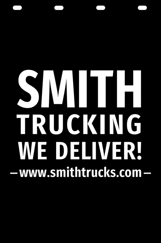 Custom Semi-Truck, Work Truck, Box Truck Mud Flap | Create Your Own Mud Flaps | Add Your Own Logo Or Text | Custom Mud Flap Template Designs v278