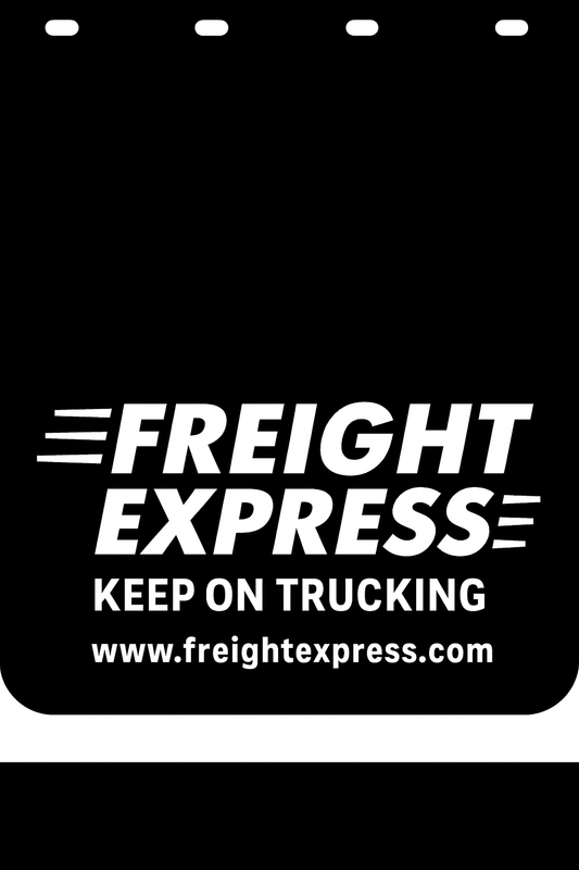 Custom Semi-Truck, Work Truck, Box Truck Mud Flap | Create Your Own Mud Flaps | Add Your Own Logo Or Text | Custom Mud Flap Template Designs v278