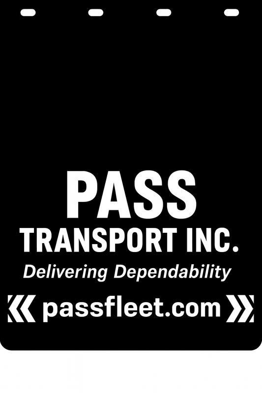 Custom Semi-Truck, Work Truck, Box Truck Mud Flap | Create Your Own Mud Flaps | Add Your Own Logo Or Text | Custom Mud Flap Template Designs v278