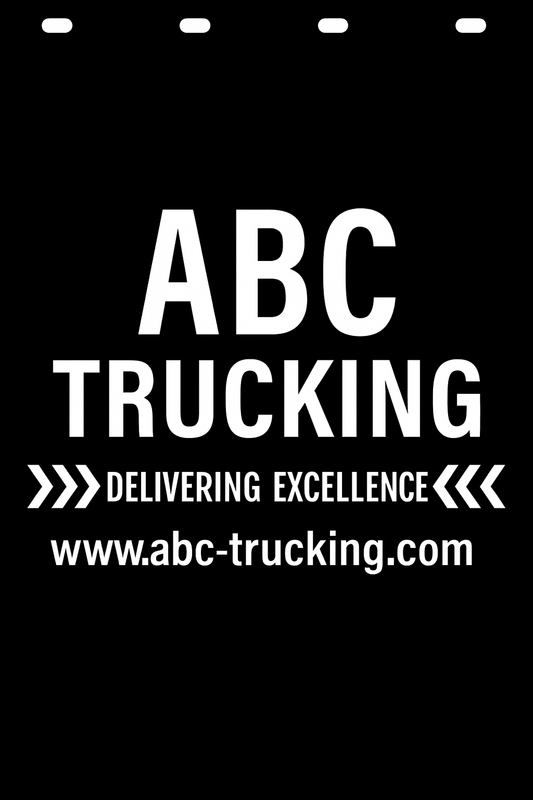 Custom Semi-Truck, Work Truck, Box Truck Mud Flap | Create Your Own Mud Flaps | Add Your Own Logo Or Text | Custom Mud Flap Template Designs v278